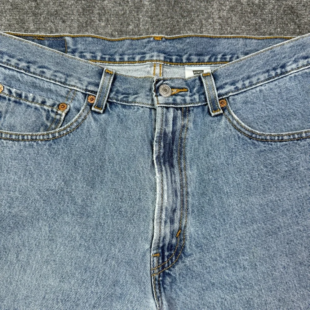 Vintage Levi's 550 Relaxed Fit Jean Shorts Mens Size 34 Waist Blue Denim Y2K